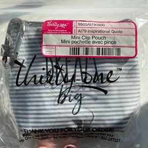 Thirty-one mini clip pouch. Dream Big